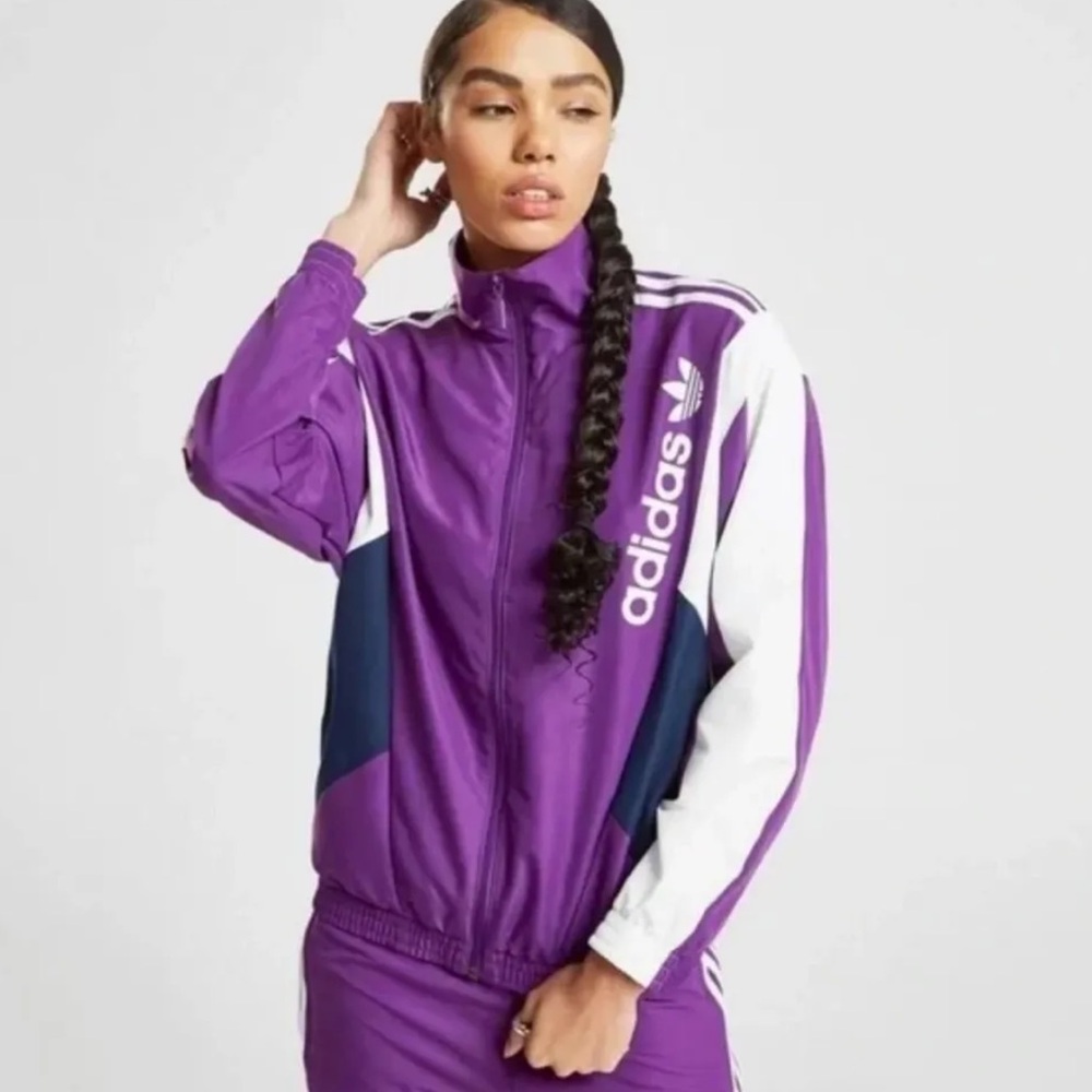 Adidas Retro 90s Purple Jacket Windbreaker